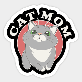 CAT MOM Sticker